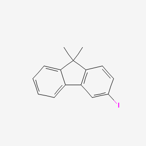 molecular formula C15H13I B13989435 3-Iodo-9,9-dimethyl-9H-fluorene 