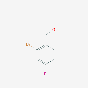 molecular formula C8H8BrFO B1398947 2-Bromo-4-fluoro-1-(methoxymethyl)benzene CAS No. 1251222-82-8