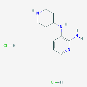 molecular formula C10H18Cl2N4 B13989489 N3-4-piperidinyl-2,3-pyridinediamine 2HCl 