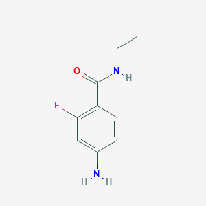 molecular formula C9H11FN2O B1398951 4-Amino-n-ethyl-2-fluorobenzamide CAS No. 912838-61-0