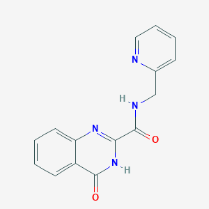 4-hydroxy-N-(pyridin-2-ylmethyl)quinazoline-2-carboxamide