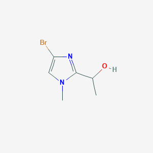 molecular formula C6H9BrN2O B13989529 1-(4-Bromo-1-methyl-1H-imidazol-2-yl)ethanol 