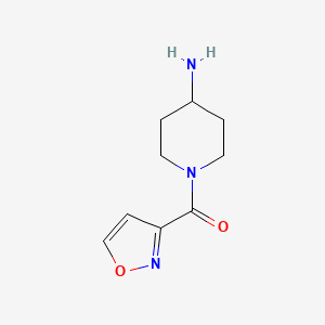 molecular formula C9H13N3O2 B1398953 1-(1,2-恶唑-3-羰基)哌啶-4-胺 CAS No. 1250312-12-9