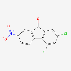 2,4-Dichloro-7-nitro-9h-fluoren-9-one