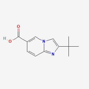 molecular formula C12H14N2O2 B1398954 2-Tert-butylimidazo[1,2-a]pyridine-6-carboxylic acid CAS No. 1248085-24-6