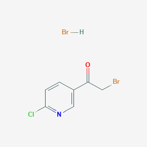 2-Bromo-1-(6-chloropyridin-3-yl)ethan-1-one hydrobromide