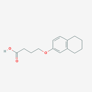 4-(5,6,7,8-Tetrahydronaphthalen-2-yloxy)butanoic acid