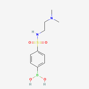 molecular formula C10H17BN2O4S B13989551 (4-(N-(2-(Dimethylamino)ethyl)sulfamoyl)phenyl)boronic acid 