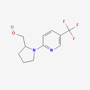 molecular formula C11H13F3N2O B1398958 (1-(5-(Trifluoromethyl)pyridin-2-yl)pyrrolidin-2-yl)methanol CAS No. 1303829-13-1