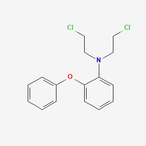 molecular formula C16H17Cl2NO B13989591 n,n-Bis(2-chloroethyl)-2-phenoxyaniline CAS No. 27077-16-3