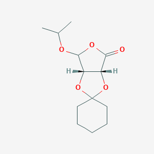 molecular formula C13H20O5 B139896 (3Ar,6aS)-6-丙烷-2-氧基螺[6,6a-二氢-3aH-呋喃[3,4-d][1,3]二噁烷-2,1'-环己烷]-4-酮 CAS No. 186790-80-7