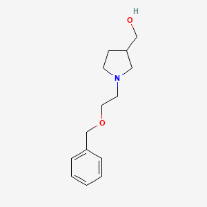 molecular formula C14H21NO2 B13989626 [1-(2-Phenylmethoxyethyl)pyrrolidin-3-yl]methanol CAS No. 92323-30-3