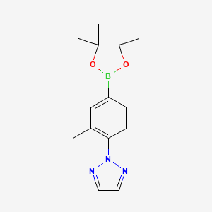 2-[2-Methyl-4-(4,4,5,5-tetramethyl-1,3,2-dioxaborolan-2-yl)phenyl]triazole