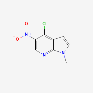 molecular formula C8H6ClN3O2 B13989638 4-Chloro-1-methyl-5-nitro-1H-pyrrolo[2,3-B]pyridine 