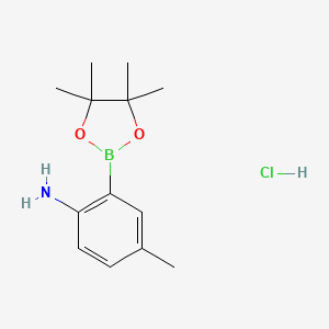 4-Methyl-2-(4,4,5,5-tetramethyl-1,3,2-dioxaborolan-2-yl)aniline hydrochloride