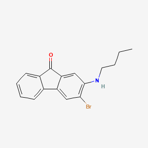 3-Bromo-2-(butylamino)-9h-fluoren-9-one