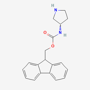 molecular formula C19H20N2O2 B13989702 (9H-Fluoren-9-yl)methyl (S)-pyrrolidin-3-ylcarbamate 