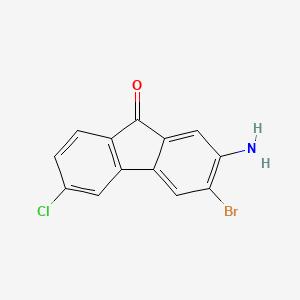 2-Amino-3-bromo-6-chlorofluoren-9-one