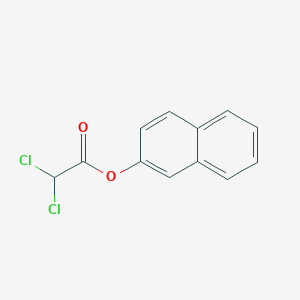 molecular formula C12H8Cl2O2 B13989720 Dichloroacetic acid, 2-naphthyl ester CAS No. 34915-55-4