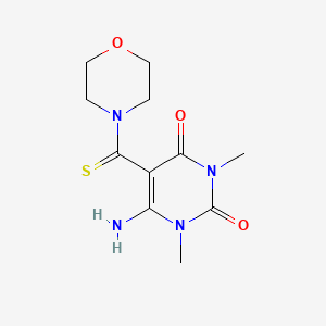 6-Amino-1,3-dimethyl-5-(morpholine-4-carbothioyl)pyrimidine-2,4-dione