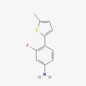 molecular formula C11H10FNS B1398974 3-Fluoro-4-(5-methylthiophen-2-yl)aniline CAS No. 1249404-90-7