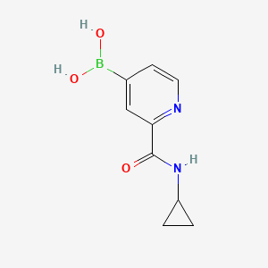 molecular formula C9H11BN2O3 B13989745 [2-(Cyclopropylcarbamoyl)-4-pyridyl]boronic acid 