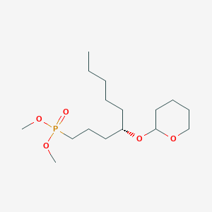 Dimethyl ((4s)-4-((tetrahydro-2h-pyran-2-yl)oxy)nonyl)phosphonate