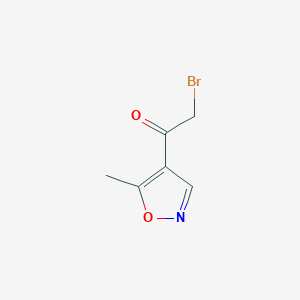 molecular formula C6H6BrNO2 B13989799 2-Bromo-1-(5-methylisoxazol-4-yl)ethanone 