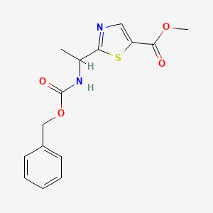 Methyl 2-(1-(((benzyloxy)carbonyl)amino)ethyl)thiazole-5-carboxylate