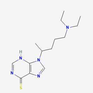 9-[4-Diethylamino-1-methylbutyl]-9H-purine-6-thiol