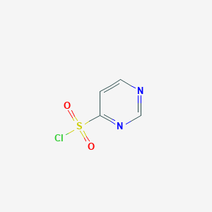 molecular formula C4H3ClN2O2S B1398983 4-Pyrimidinesulfonyl chloride CAS No. 1198596-10-9