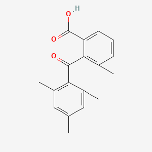 molecular formula C18H18O3 B13989847 3-Methyl-2-(2,4,6-trimethylbenzoyl)benzoic acid CAS No. 2509-46-8