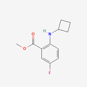 molecular formula C12H14FNO2 B1398985 Methyl 2-(cyclobutylamino)-5-fluorobenzoate CAS No. 1249421-82-6