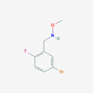 molecular formula C8H9BrFNO B1398986 N-(5-bromo-2-fluorobenzyl)-O-methylhydroxylamine CAS No. 1458303-92-8