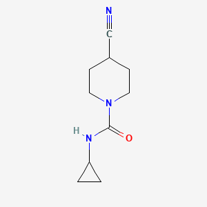 molecular formula C10H15N3O B1398988 4-cyano-N-cyclopropylpiperidine-1-carboxamide CAS No. 1341909-00-9