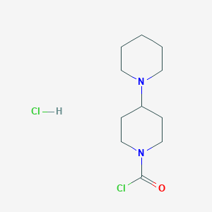 molecular formula C11H20Cl2N2O B139899 1-氯羰基-4-哌啶基哌啶盐酸盐 CAS No. 143254-82-4