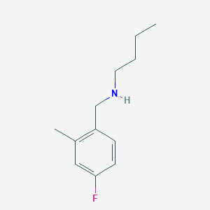 molecular formula C12H18FN B1398990 Butyl[(4-fluoro-2-methylphenyl)methyl]amine CAS No. 1248478-87-6