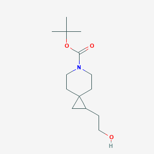 molecular formula C14H25NO3 B13989930 Tert-butyl 1-(2-hydroxyethyl)-6-azaspiro[2.5]octane-6-carboxylate 