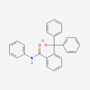 molecular formula C26H21NO2 B13989931 2-[hydroxy(diphenyl)methyl]-N-phenylbenzamide CAS No. 23659-58-7