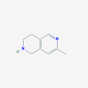 molecular formula C9H12N2 B13989950 7-Methyl-1,2,3,4-tetrahydro-2,6-naphthyridine CAS No. 1060816-49-0