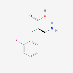 molecular formula C10H12FNO2 B13989966 (R)-3-Amino-2-(2-fluorobenzyl)propanoic acid 