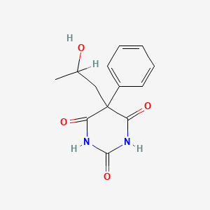 molecular formula C13H14N2O4 B13989980 5-(2-Hydroxypropyl)-5-phenylbarbituric acid CAS No. 25860-53-1