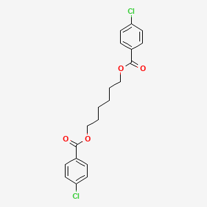 molecular formula C20H20Cl2O4 B13990004 Hexane-1,6-diyl bis(4-chlorobenzoate) CAS No. 3023-46-9