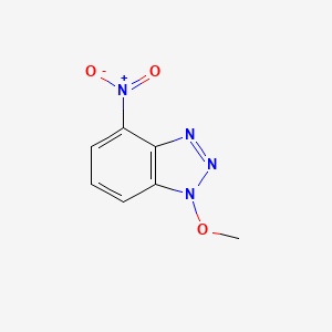 molecular formula C7H6N4O3 B13990030 1-Methoxy-4-nitro-1H-benzotriazole CAS No. 40422-79-5