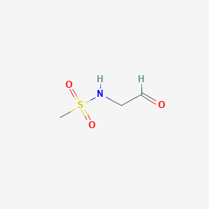 molecular formula C3H7NO3S B13990058 N-(2-oxoethyl)methanesulfonamide 