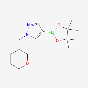 1-[(oxan-3-yl)methyl]-4-(4,4,5,5-tetramethyl-1,3,2-dioxaborolan-2-yl)-1H-pyrazole