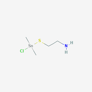 Ethanamine, 2-[(chlorodimethylstannyl)thio]-