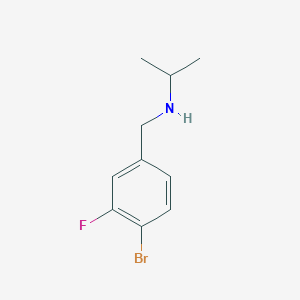 molecular formula C10H13BrFN B1399009 [(4-Bromo-3-fluorophenyl)methyl](propan-2-yl)amine CAS No. 1247380-29-5
