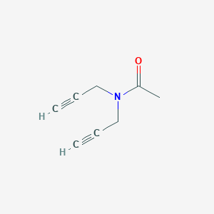 molecular formula C8H9NO B13990122 N,N-Di(prop-2-yn-1-yl)acetamide CAS No. 26457-83-0