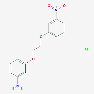 molecular formula C14H14ClN2O4- B13990132 3-[2-(3-Nitrophenoxy)ethoxy]aniline CAS No. 19157-76-7